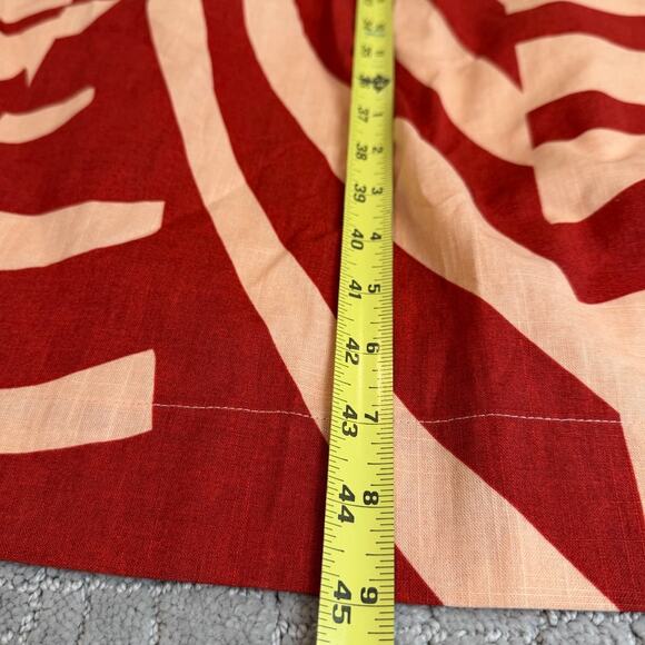 NWT MON RENN Surreal Tropico Print Cotton Midi Dress Red/Coral Size SMALL - Picture 11 of 12